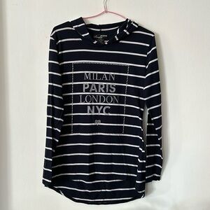 Paradisio stripped long sleeves hoodies